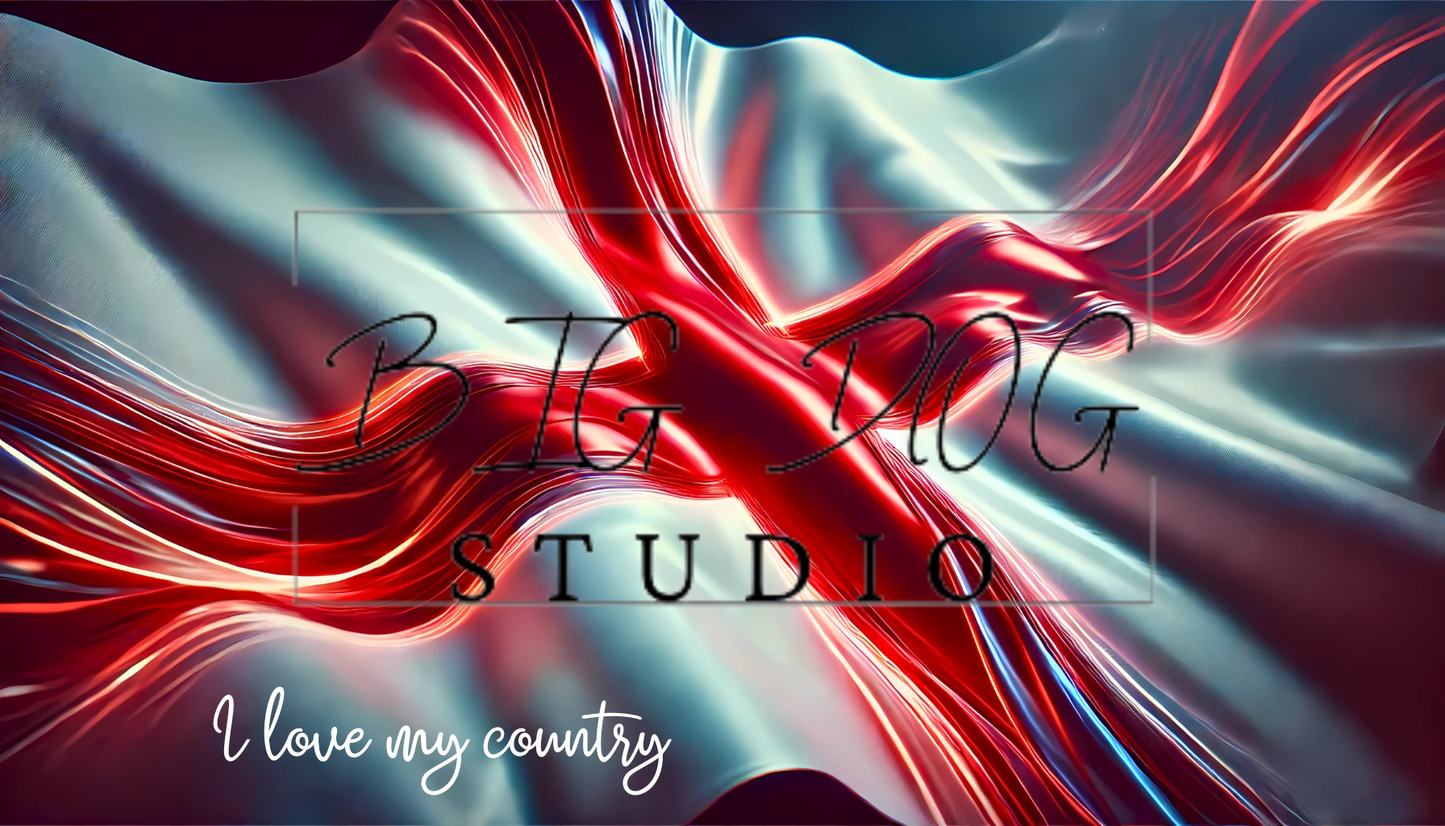 Ceramic Mug Featuring Artwork of the "I love my country" English Flag #1 – 11oz Glossy Design