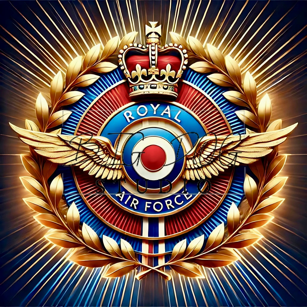Ceramic Mug Featuring Artwork of the Royal Air Force Insignia – 11oz Glossy Design