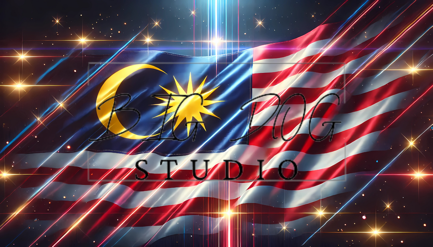 Ceramic Mug Featuring Artwork of the Malaysian Flag #1 – 11oz Glossy Design