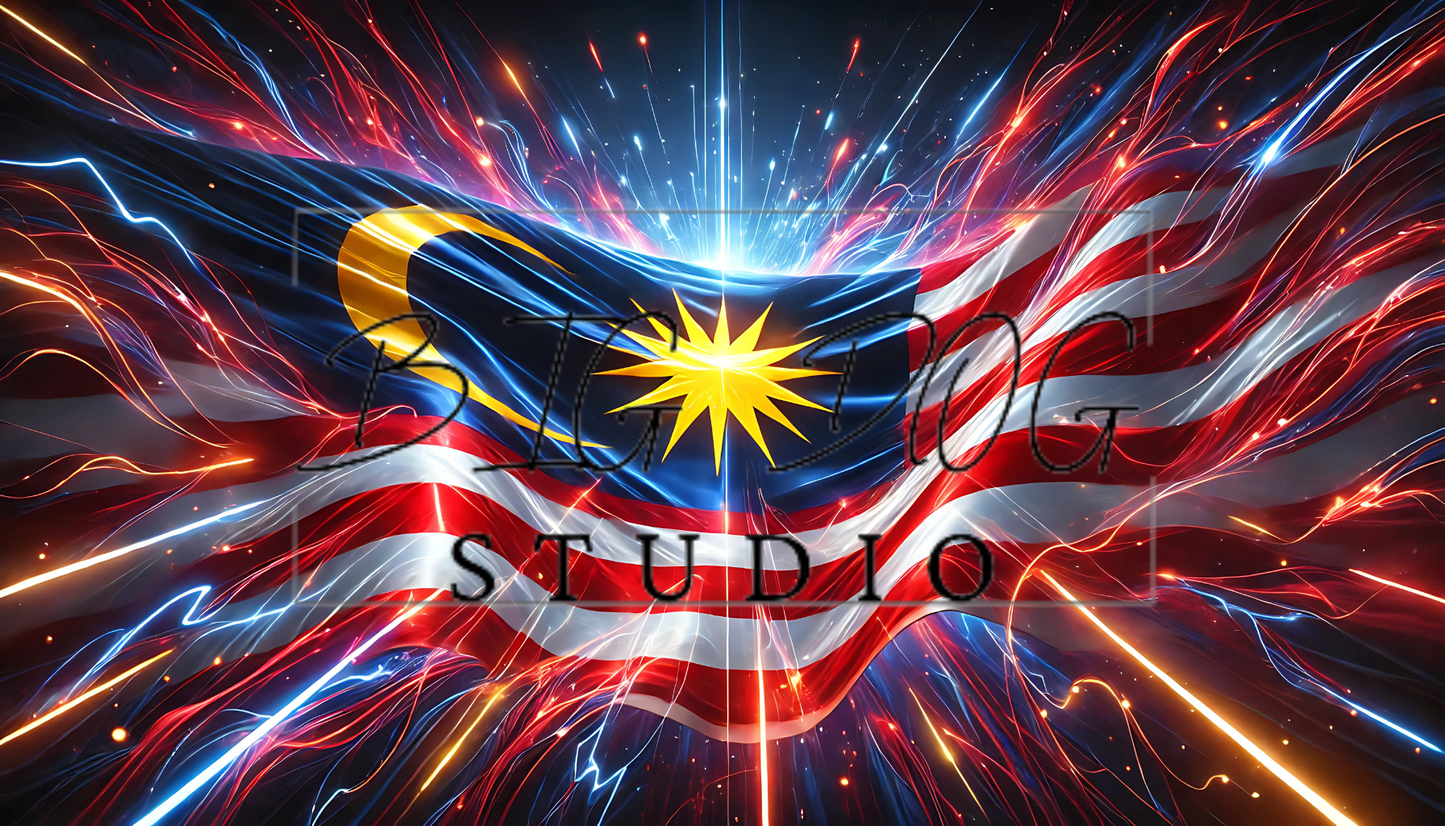 Ceramic Mug Featuring Artwork of the Malaysian Flag #2 – 11oz Glossy Design