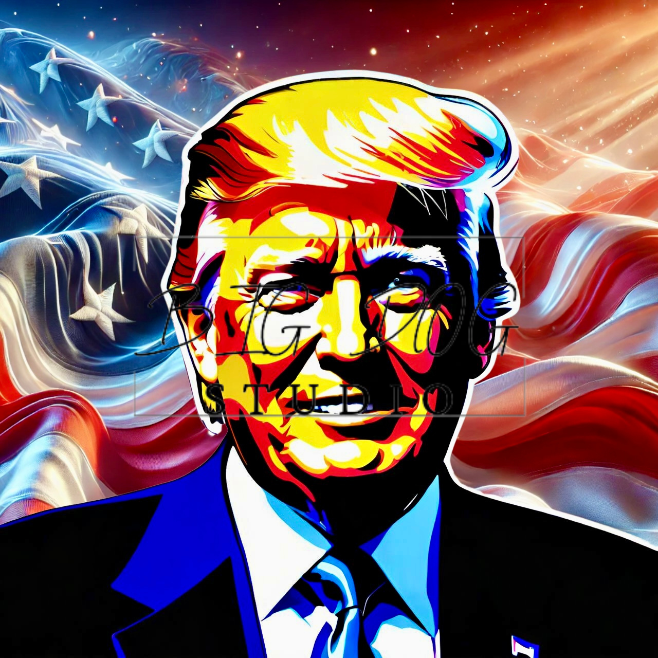 Ceramic Mug Featuring Artwork of Donald Trump #5 – 11oz Glossy Design