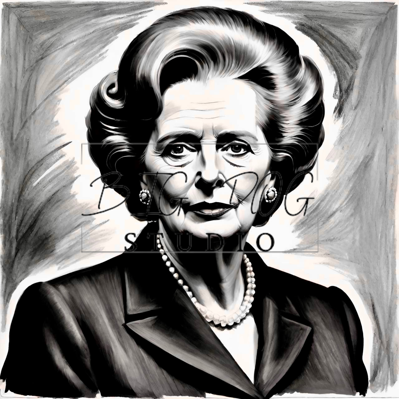 Ceramic Mug Featuring Artwork of Margaret Thatcher and famous quote #2 – 11oz Glossy Design