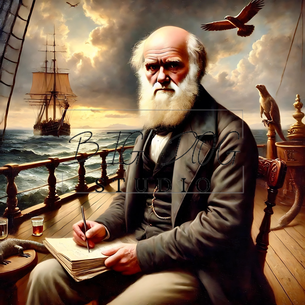 Ceramic Mug Featuring Artwork of Charles Darwin and famous quote #1 – 11oz Glossy Design