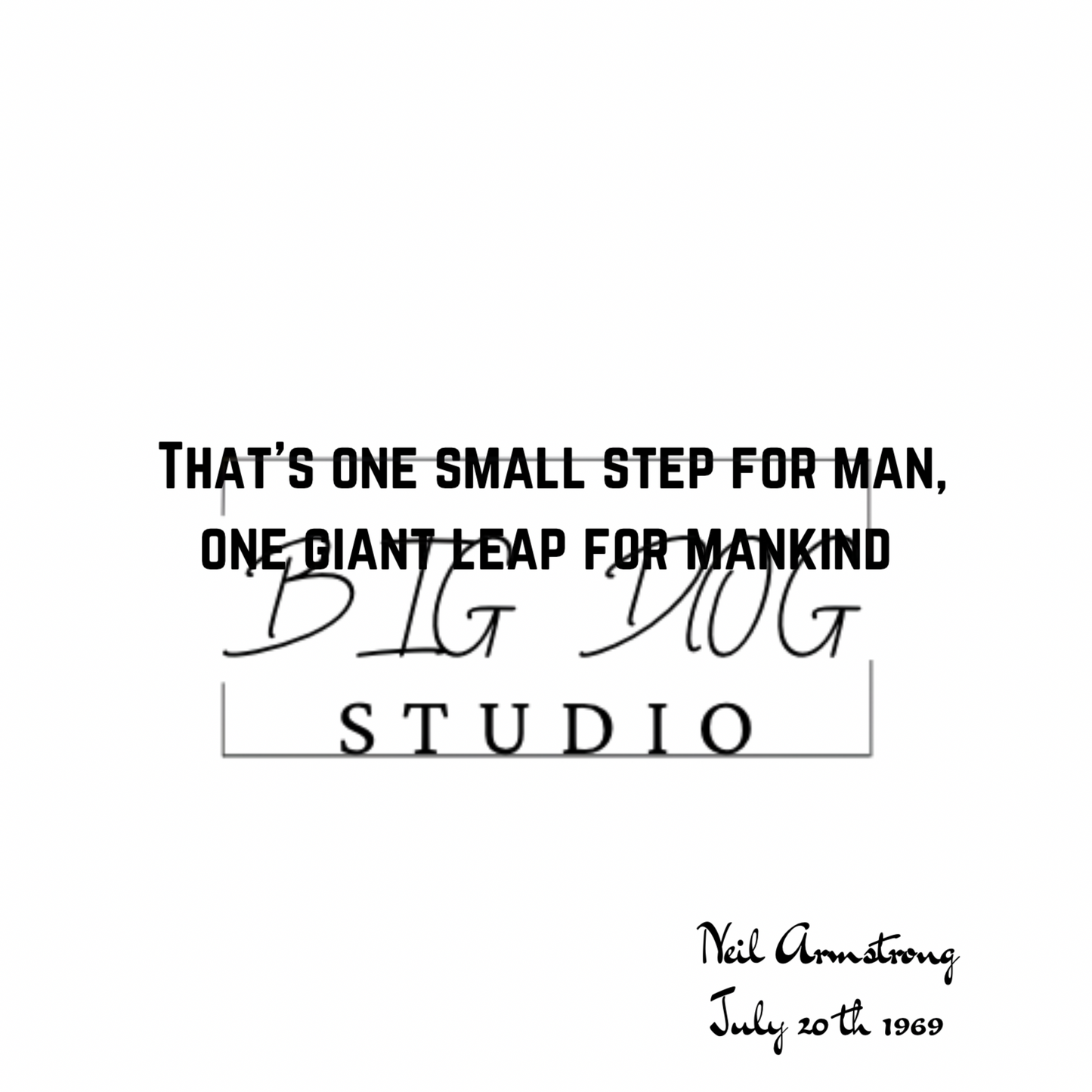 Ceramic Mug Featuring Artwork of Neil Armstrong and famous quote #1 – 11oz Glossy Design