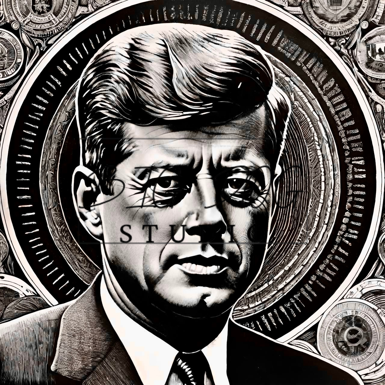 Ceramic Mug Featuring Artwork of John F. Kennedy and famous quote #2 – 11oz Glossy Design