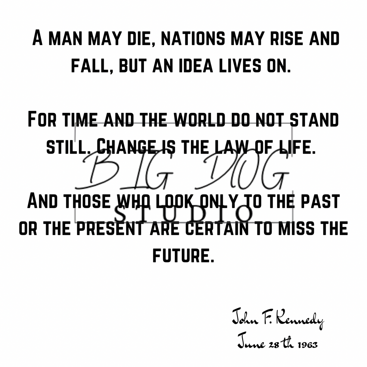 Ceramic Mug Featuring Artwork of John F. Kennedy and famous quote #2 – 11oz Glossy Design