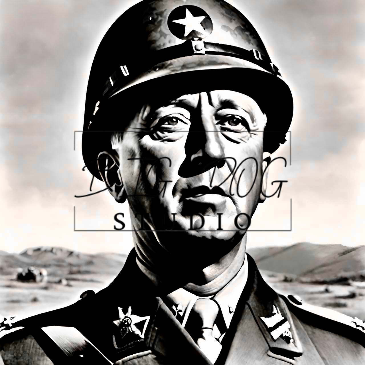 Ceramic Mug Featuring Artwork of George S. Patton and famous quote #2 – 11oz Glossy Design