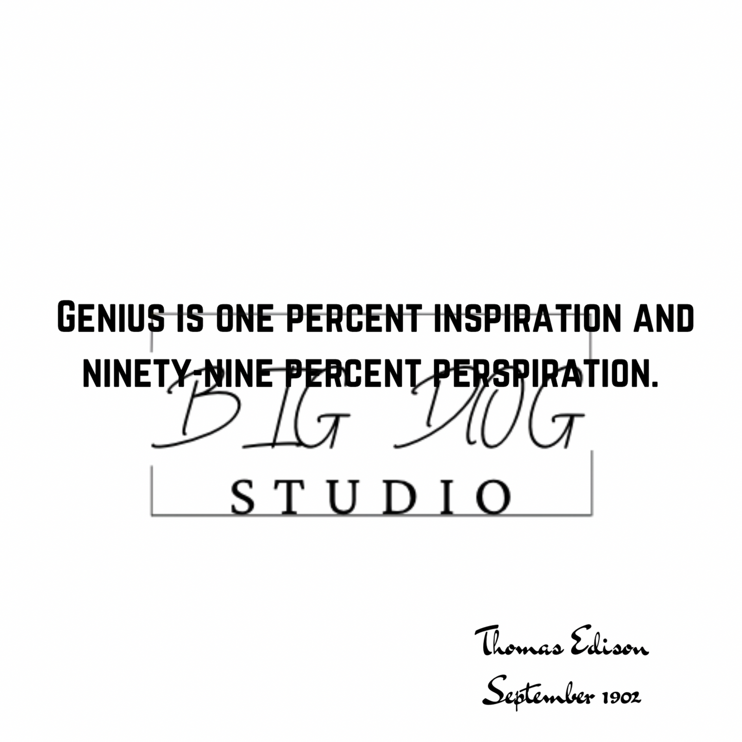 Ceramic Mug Featuring Artwork of Thomas Edison and famous quote #1 – 11oz Glossy Design