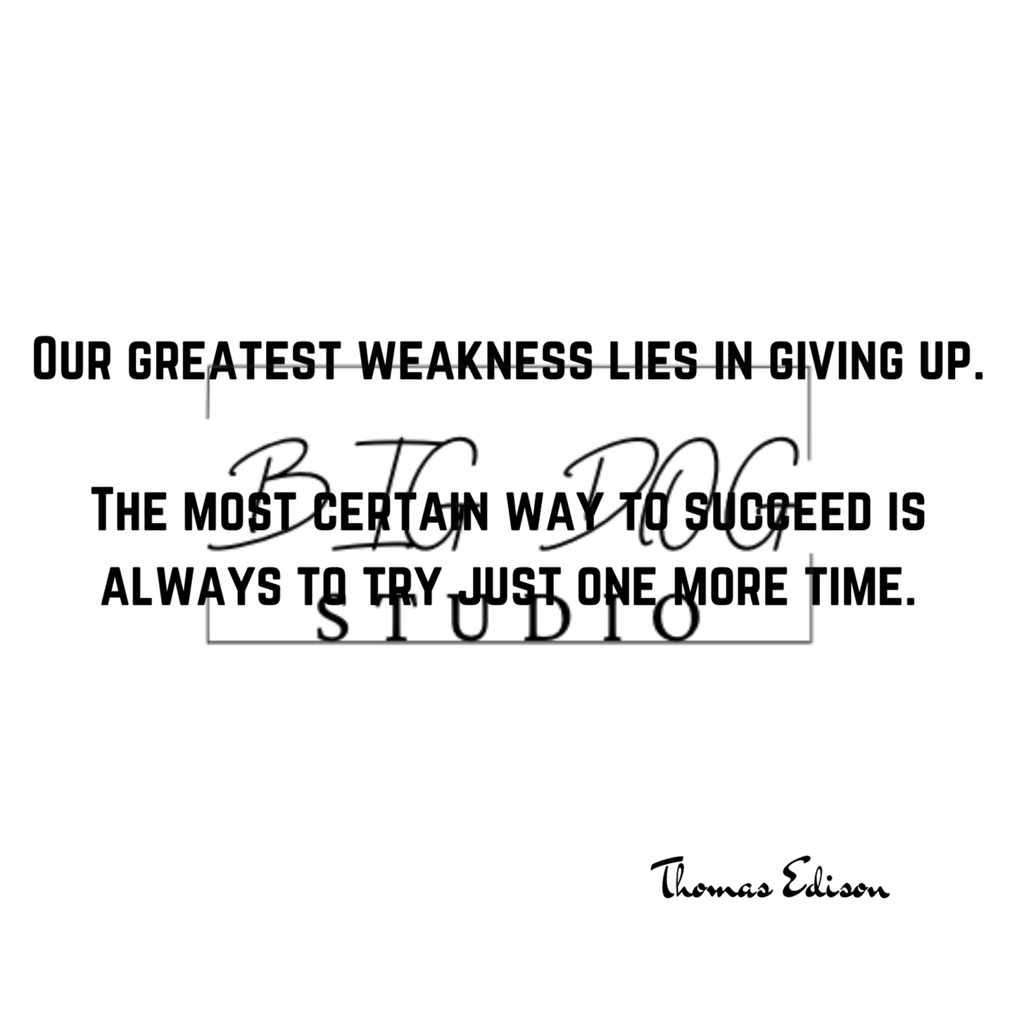 Ceramic Mug Featuring Artwork of Thomas Edison and famous quote #2 – 11oz Glossy Design