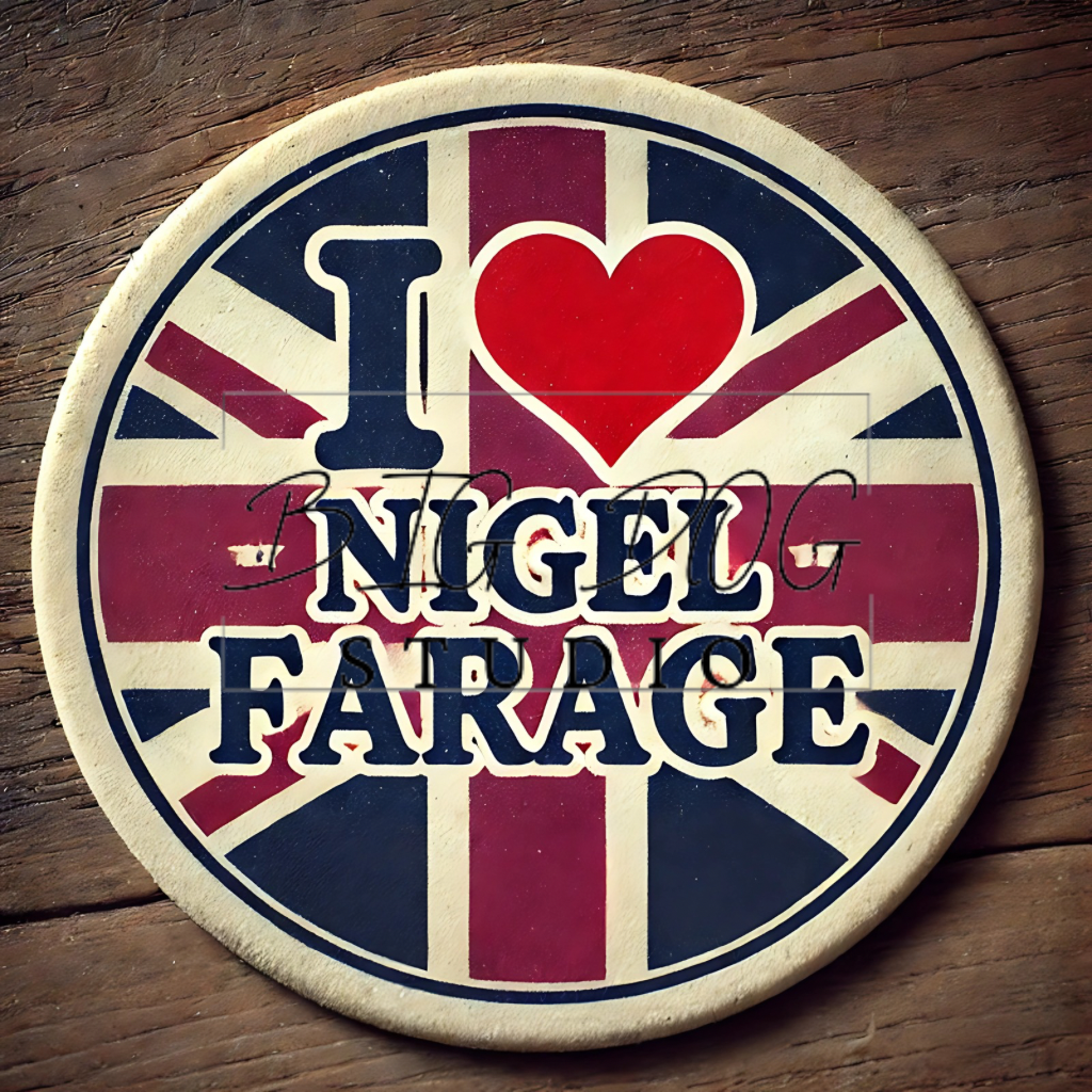 Ceramic Mug Featuring Artwork of Nigel Farage #2 – 11oz Glossy Design