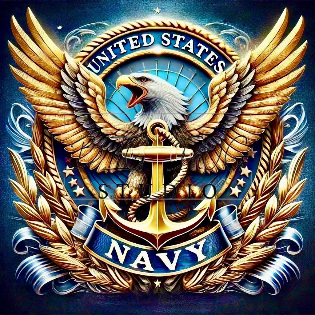 Ceramic Mug Featuring Artwork of the U.S. Navy Insignia – 11oz Glossy Design