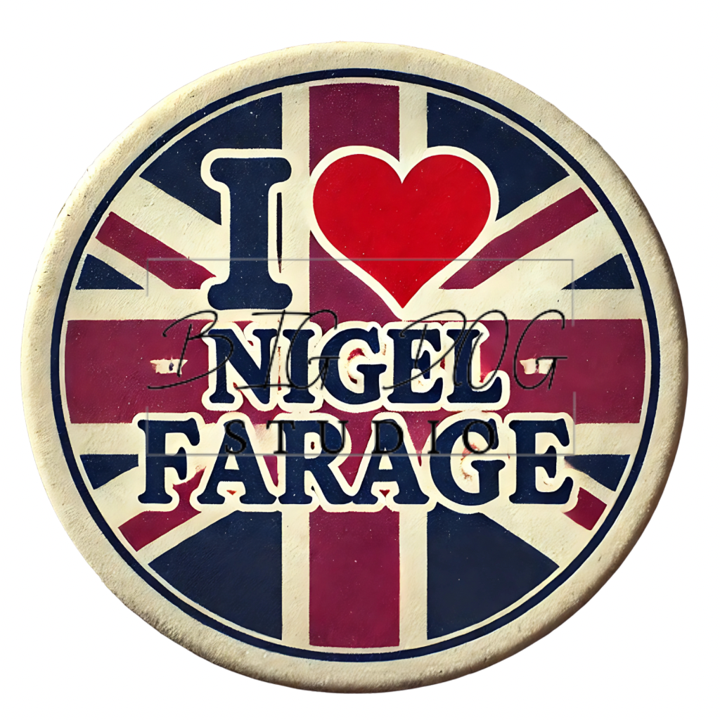 Ceramic Mug Featuring Artwork of Nigel Farage #8 – 11oz Glossy Design