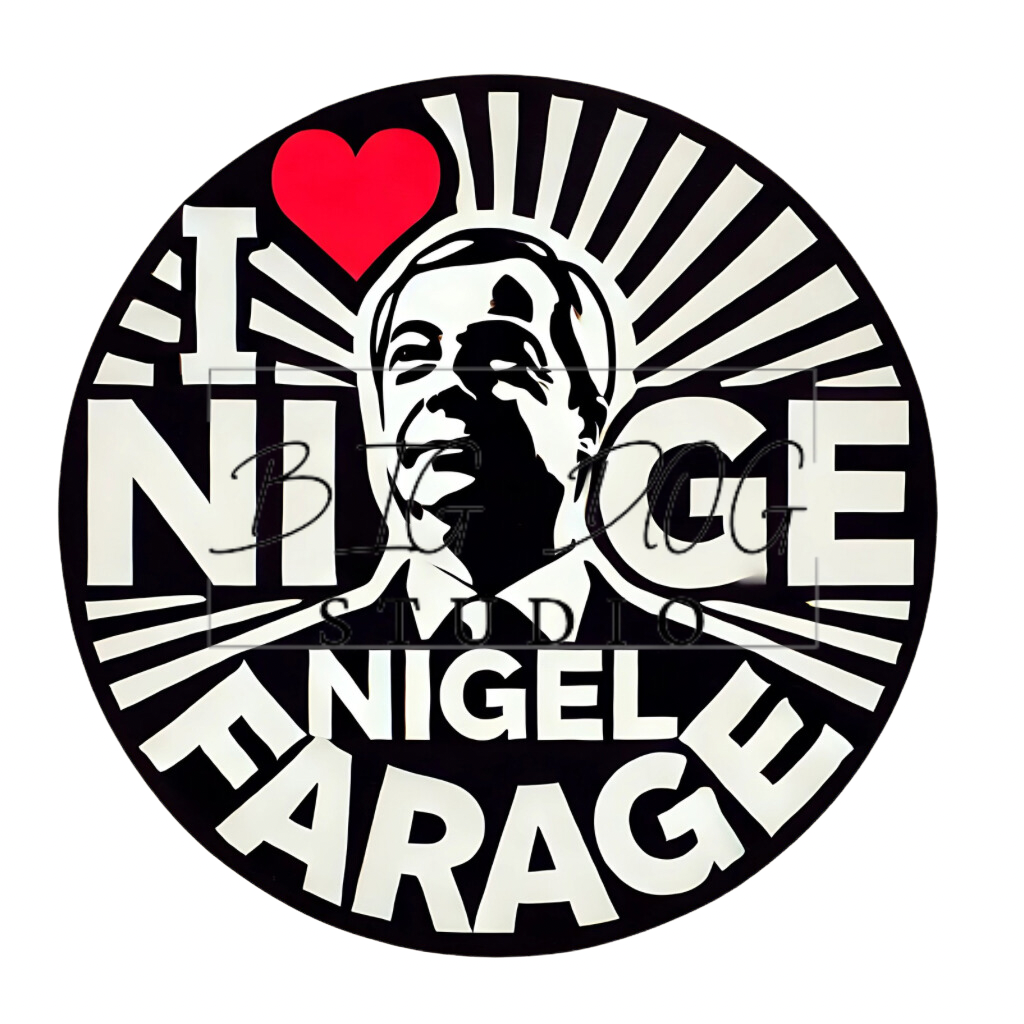 Ceramic Mug Featuring Artwork of Nigel Farage #11 – 11oz Glossy Design