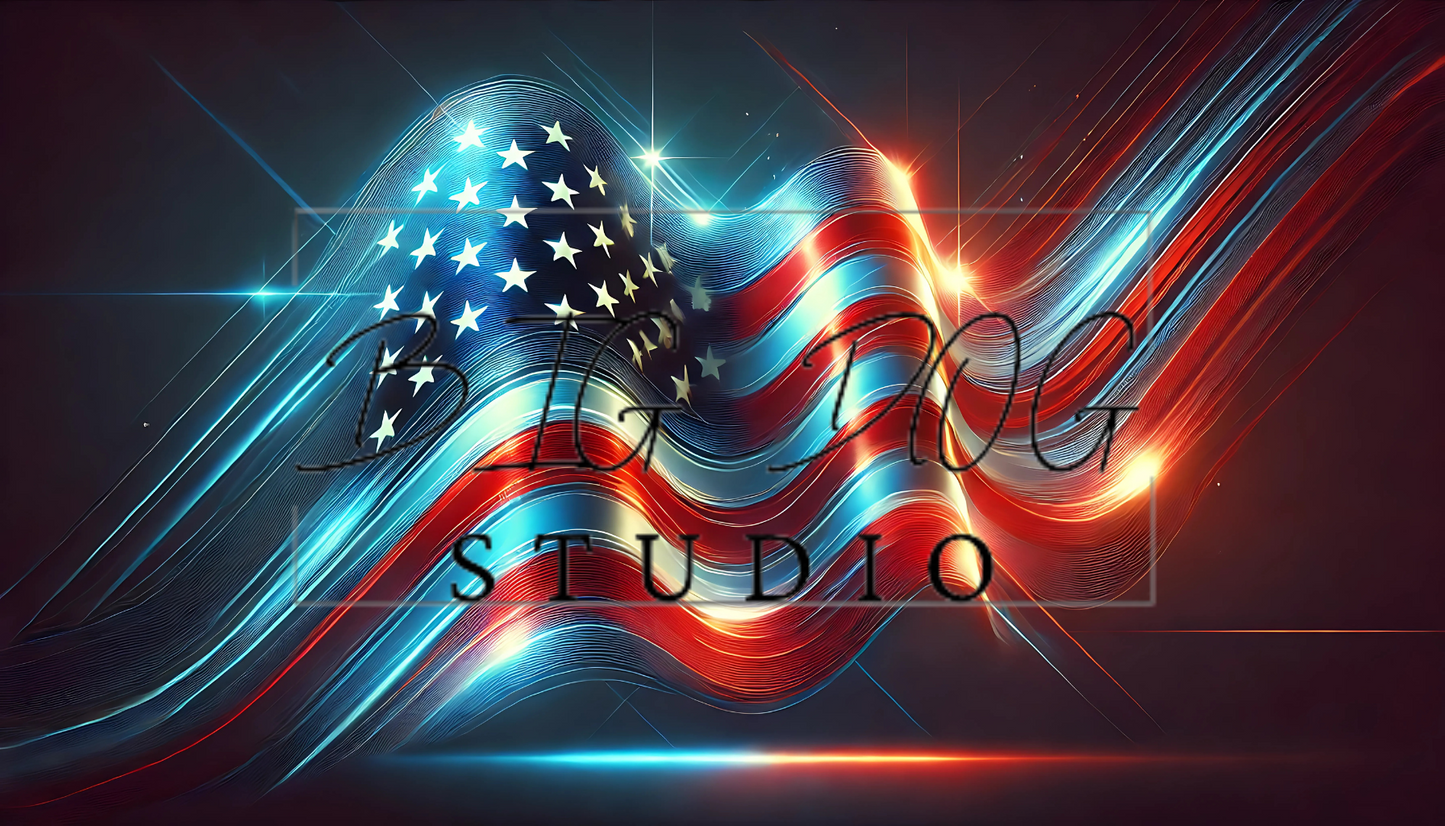 Ceramic Mug Featuring Artwork of the American Flag #1 – 11oz Glossy Design