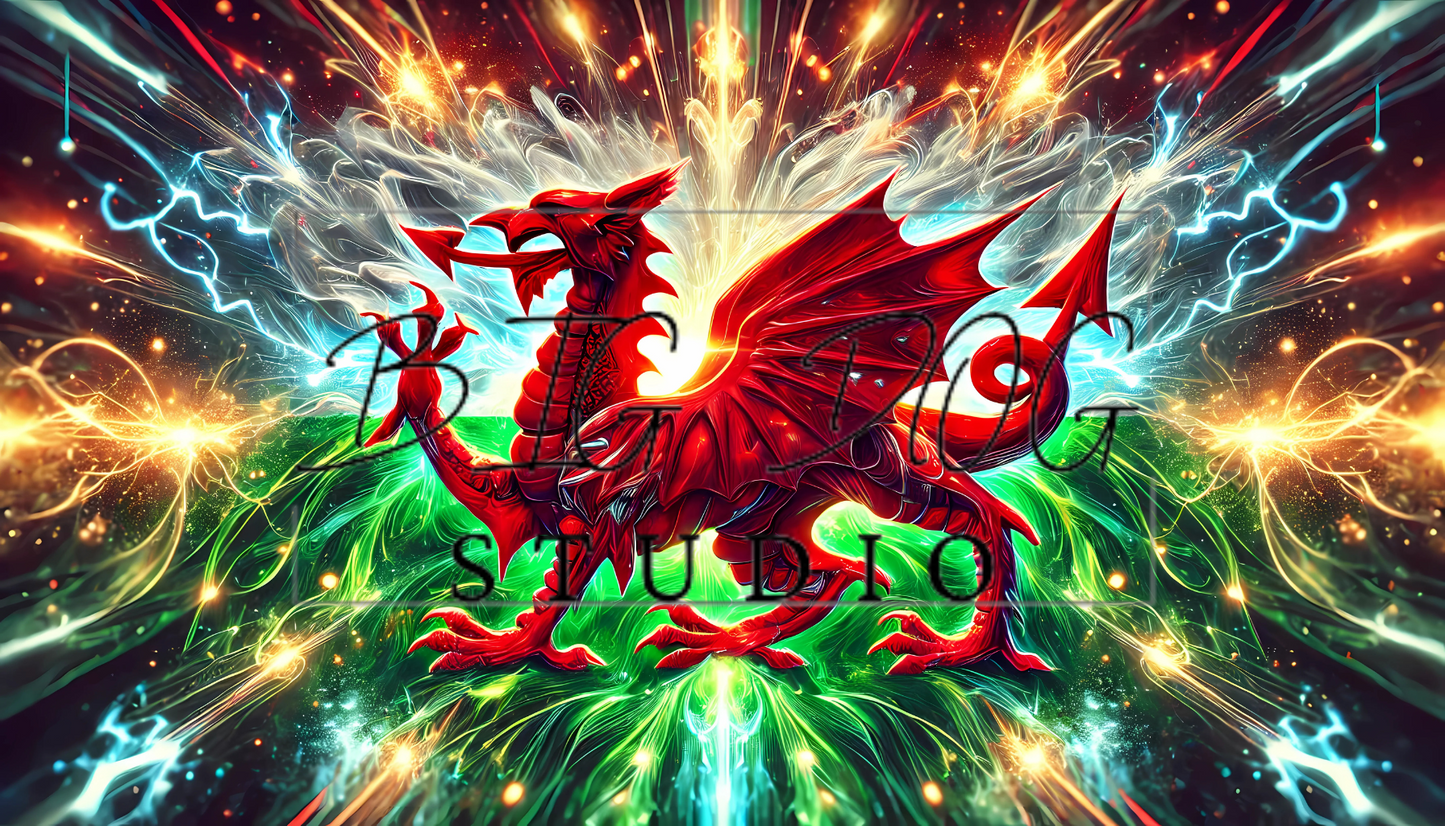 Ceramic Mug Featuring Artwork of the Welsh Flag #2 – 11oz Glossy Design