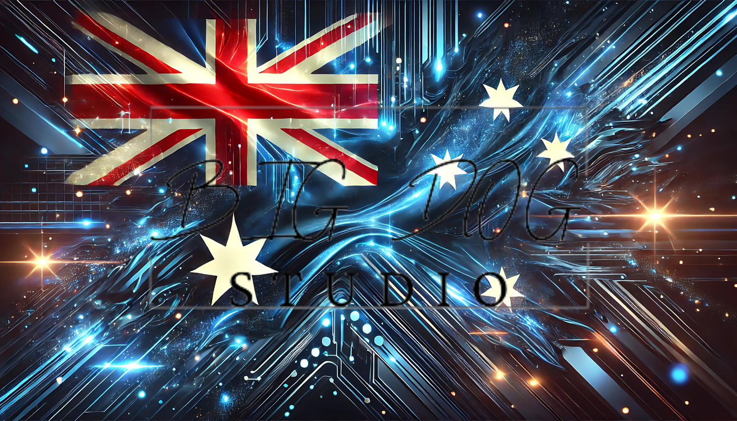 Ceramic Mug Featuring Artwork of the Australian Flag #3 – 11oz Glossy Design