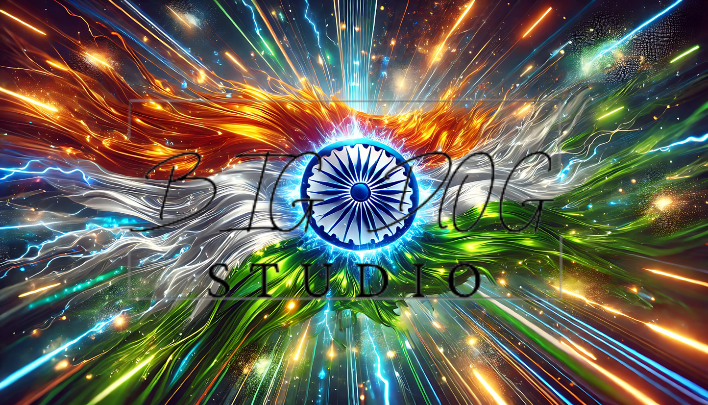Ceramic Mug Featuring Artwork of the Indian Flag #2 – 11oz Glossy Design
