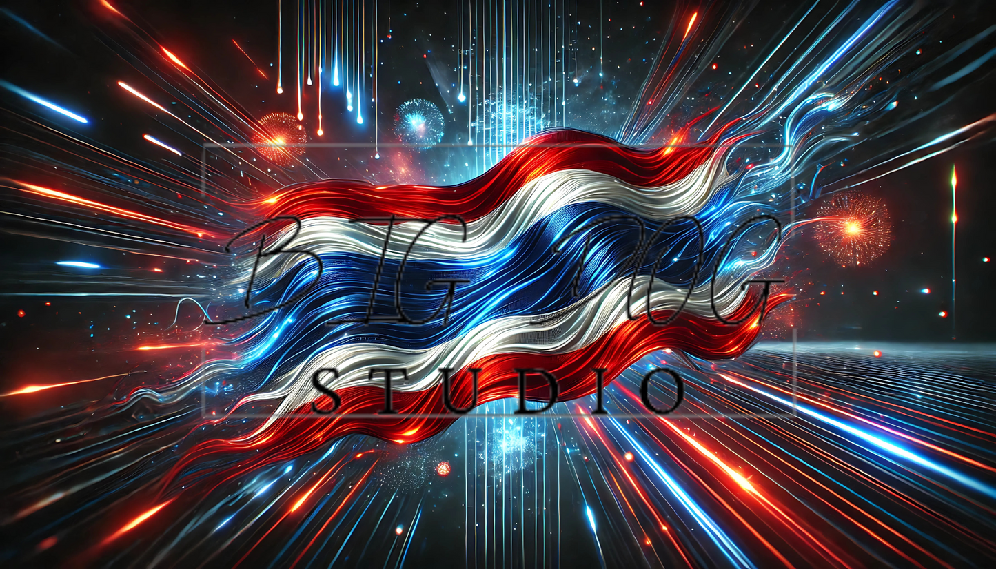 Ceramic Mug Featuring Artwork of the Thai Flag #2 – 11oz Glossy Design