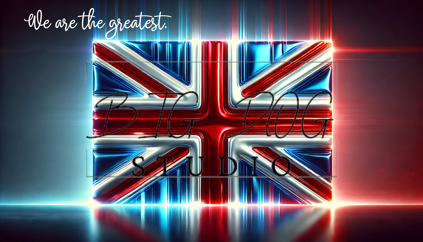 Ceramic Mug Featuring Artwork of the "We are the greatest" Union Jack Flag #1 – 11oz Glossy Design