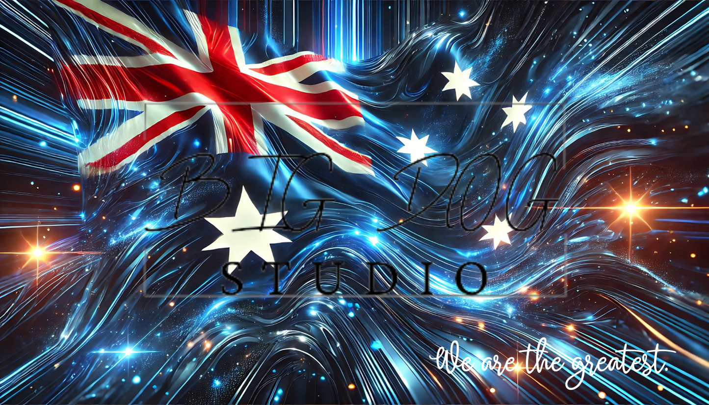 Ceramic Mug Featuring Artwork of the "We are the greatest" Australian Flag #1 – 11oz Glossy Design