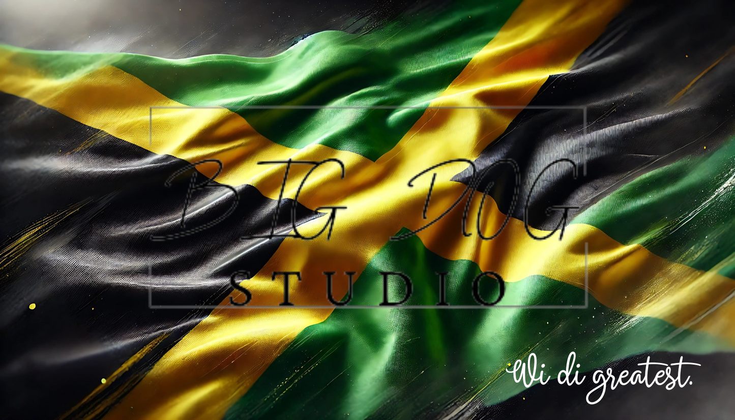 Ceramic Mug Featuring Artwork of the "Wi di greatest" Jamaican Flag #1 – 11oz Glossy Design