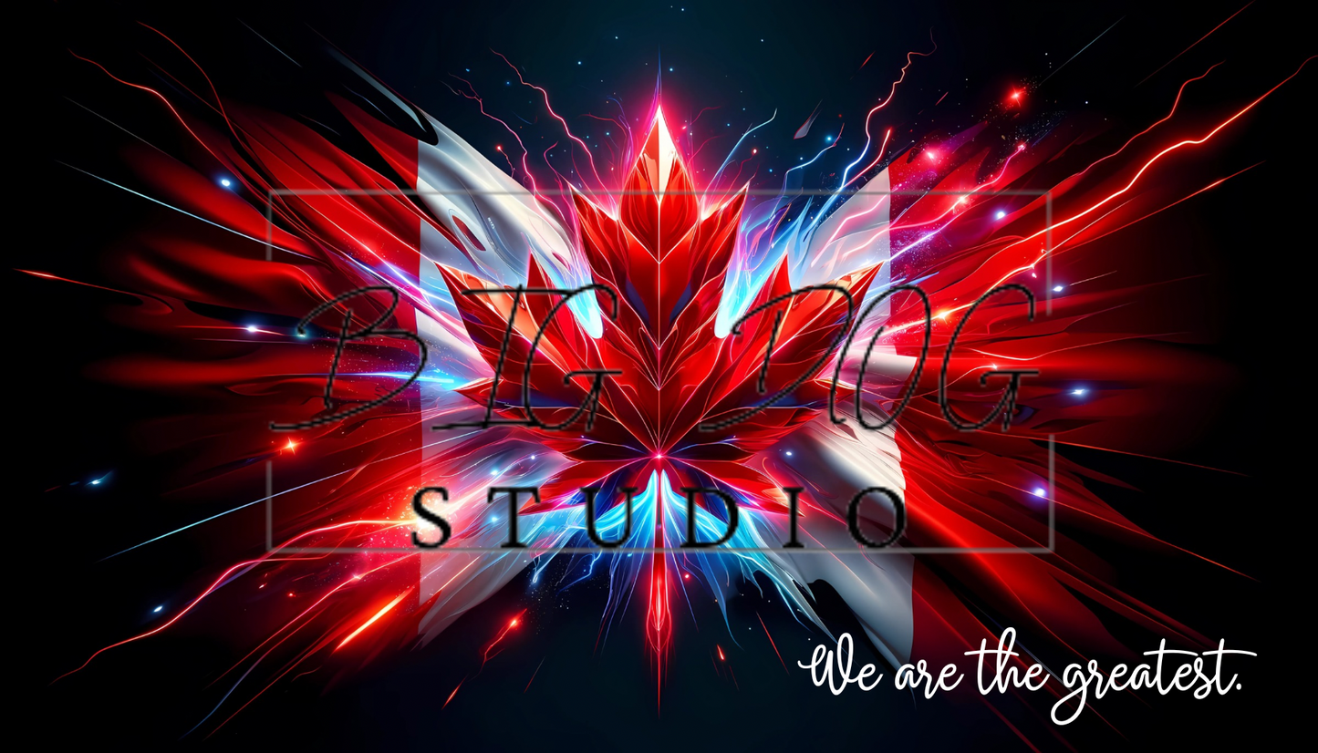 Ceramic Mug Featuring Artwork of the "We are the greatest" Canadian Flag #2 – 11oz Glossy Design