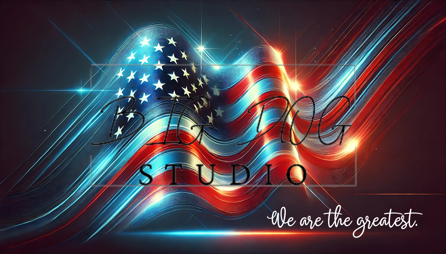Ceramic Mug Featuring Artwork of the "We are the greatest" American Flag #1 – 11oz Glossy Design
