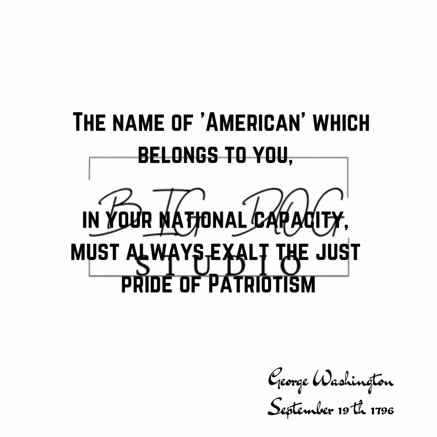 Ceramic Mug Featuring Artwork of George Washington and famous quote #2 – 11oz Glossy Design