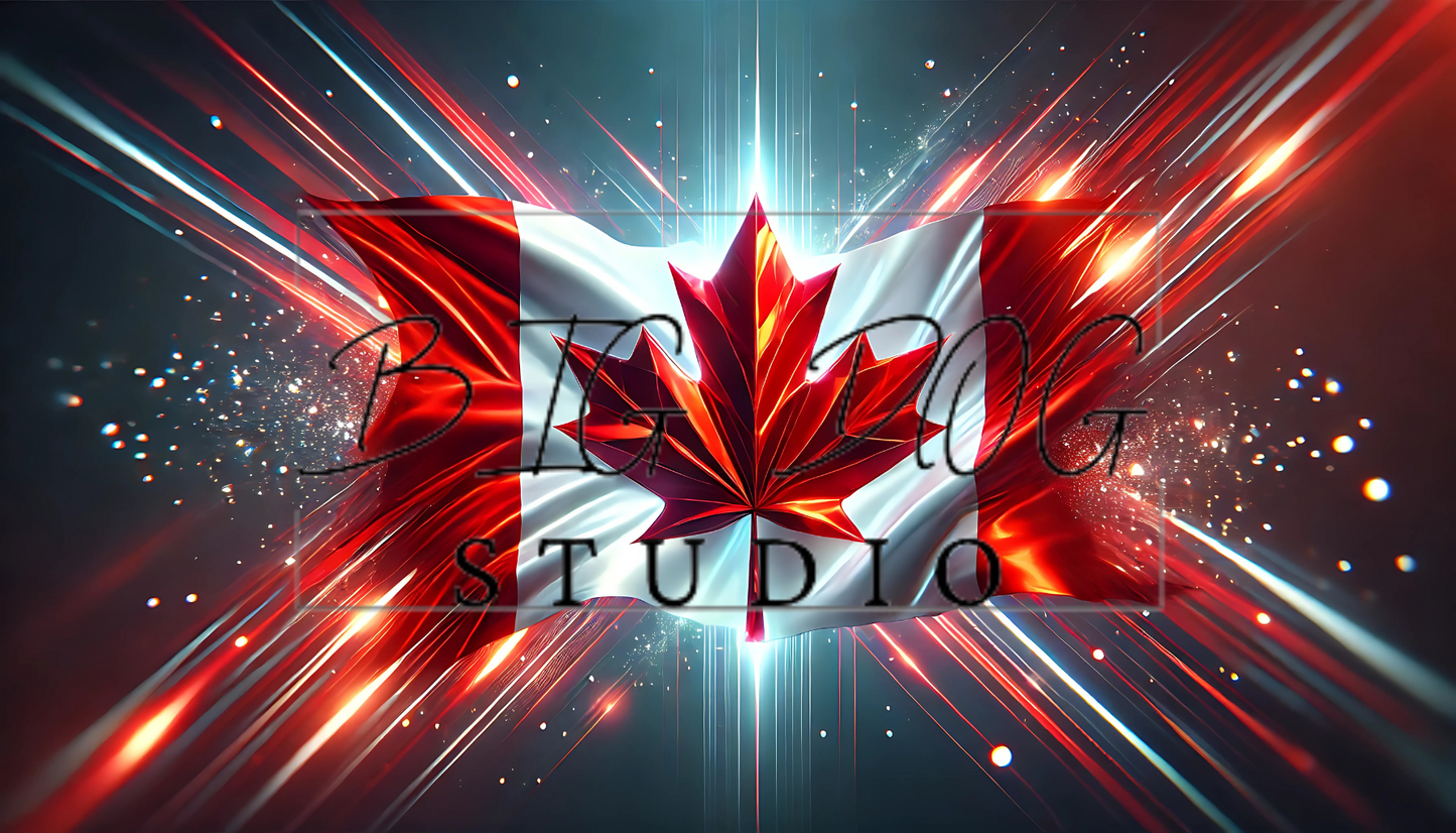 Ceramic Mug Featuring Artwork of the Canadian Flag #1  – 11oz Glossy Design